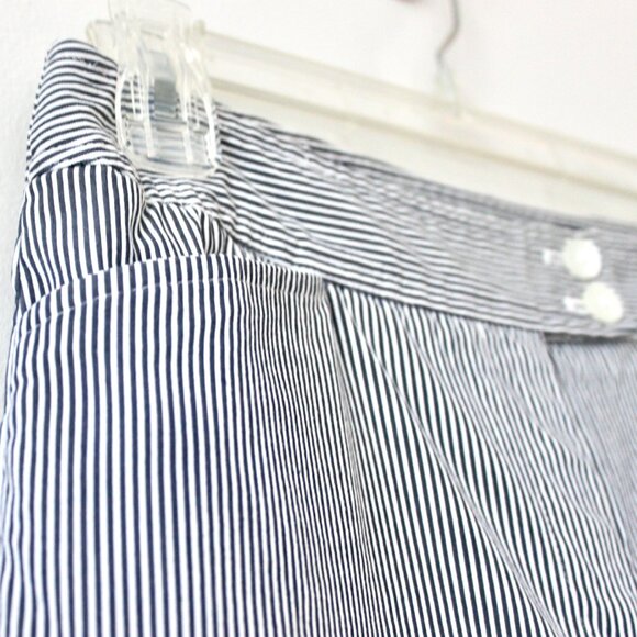 Jones New York Signature Cotton Black White Stripe Stretch Dress Casual Pants 4P - Picture 3 of 6